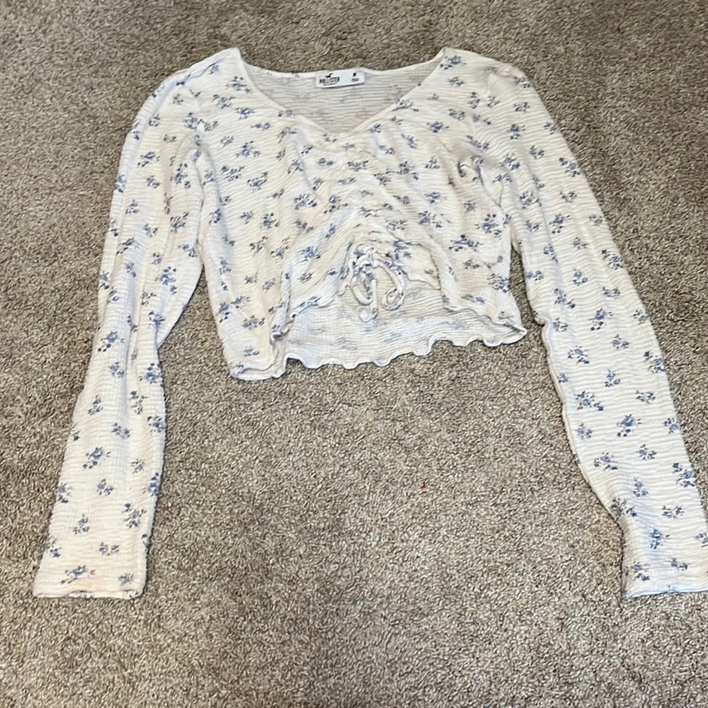 Long sleeve, Floral blue Hollister shirt